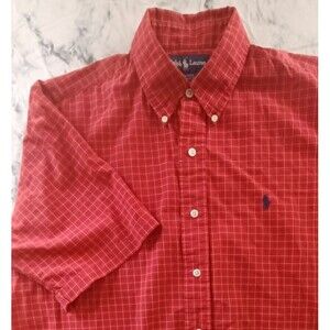 Ralph Lauren Blake Men M Button Down Shirt  Pony Logo 100% Cotton Preppy Classic